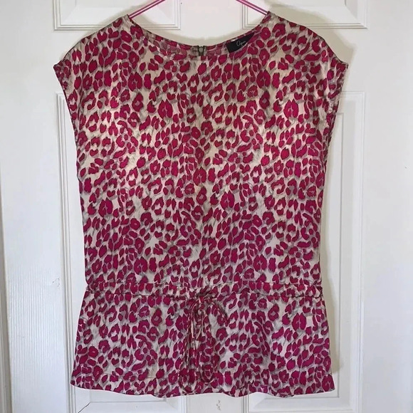 Aqua cheetah print tank  - Picture 1 of 4